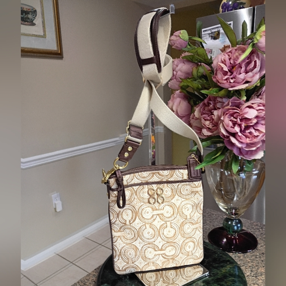 Coach Audrey Op Art Swirl Cross body